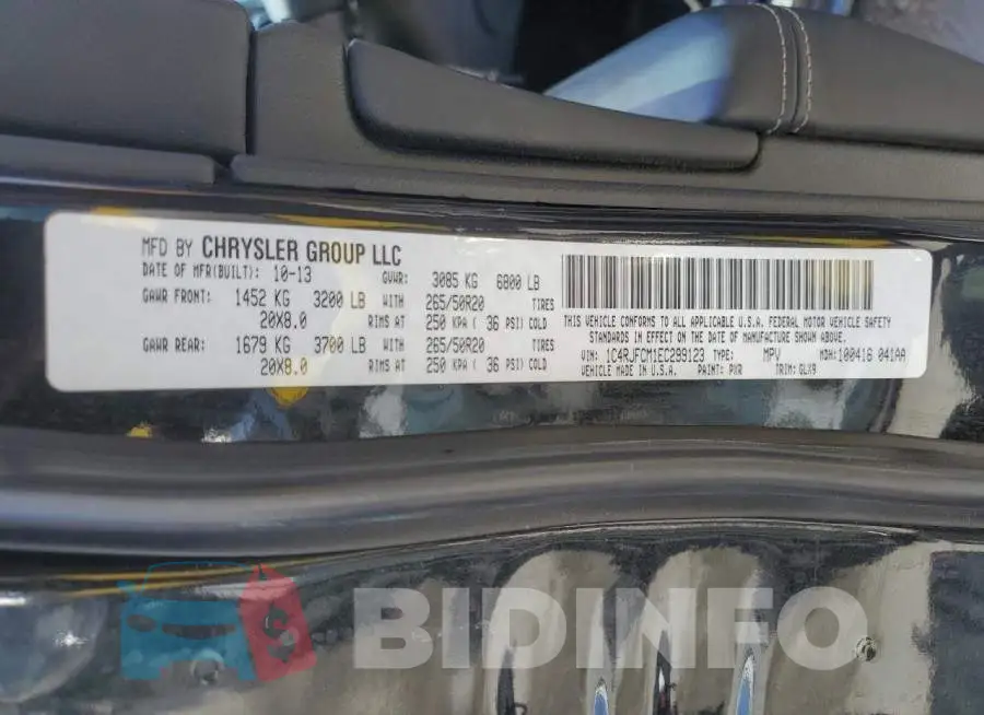 1C4RJFCM1EC299123 Photo# 14