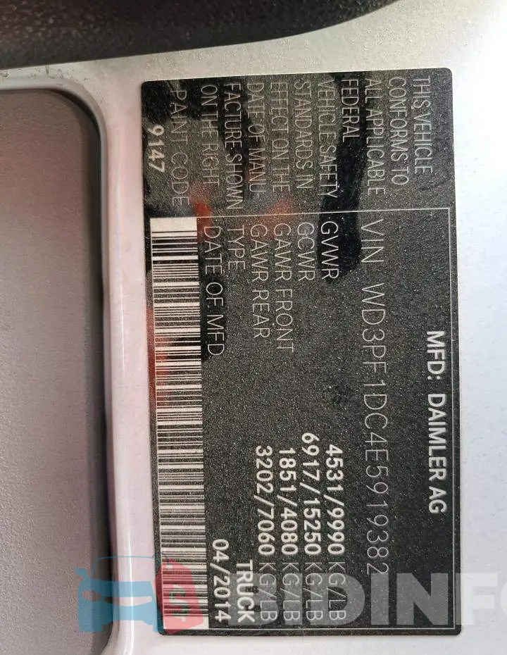 WD3PF1DC4E5919382 Photo# 13