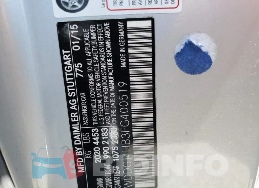 WDDGJ4HB3FG400519 Photo# 12