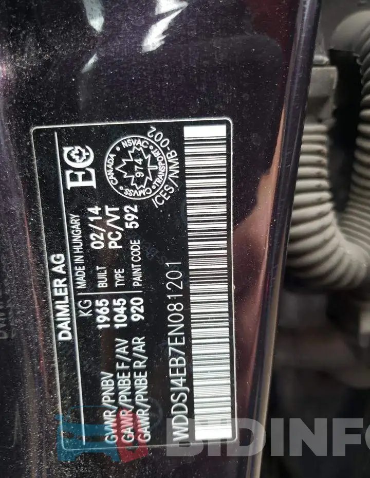WDDSJ4EB7EN081201 Photo# 13