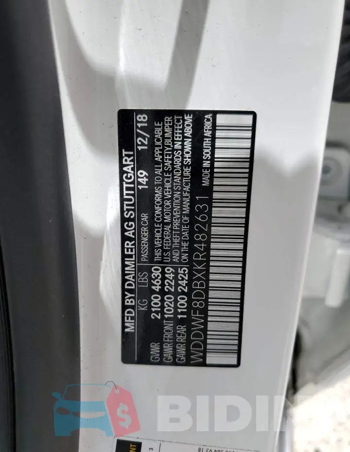 WDDWF8DBXKR482631 Photo# 12