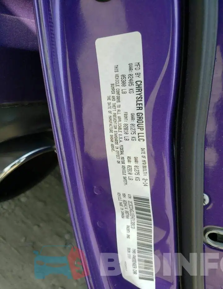2C3CDXGJ1EH213913 Photo# 13