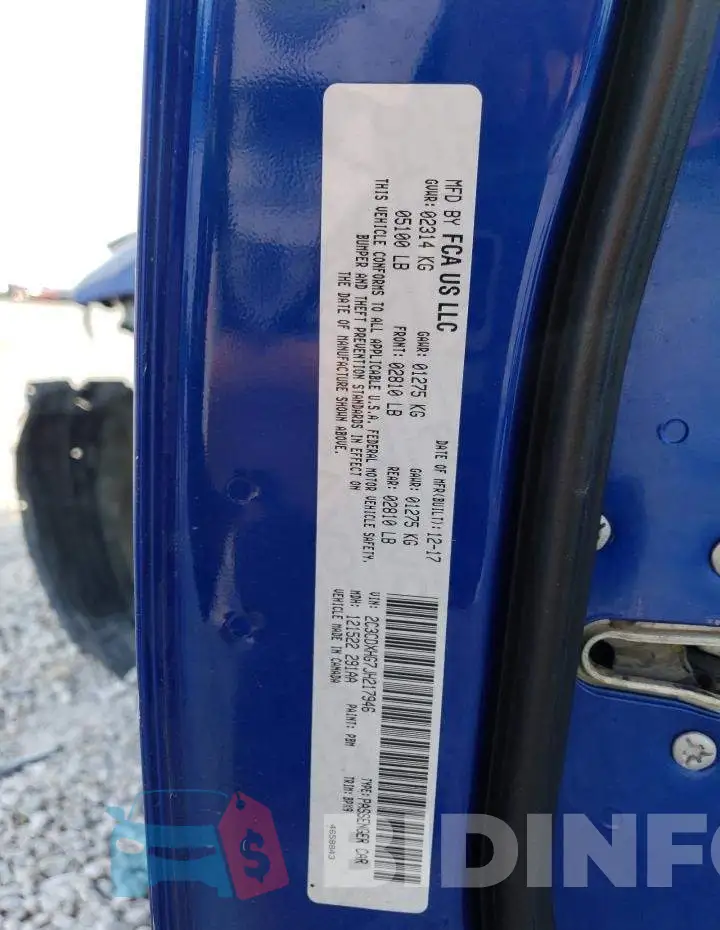 2C3CDXHG7JH217946 Photo# 13