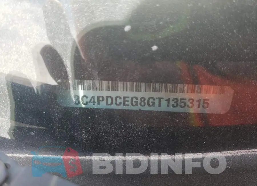 3C4PDCEG8GT135315 Photo# 12