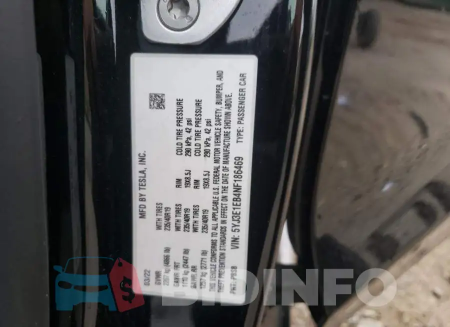 5YJ3E1EB4NF186469 Photo# 13