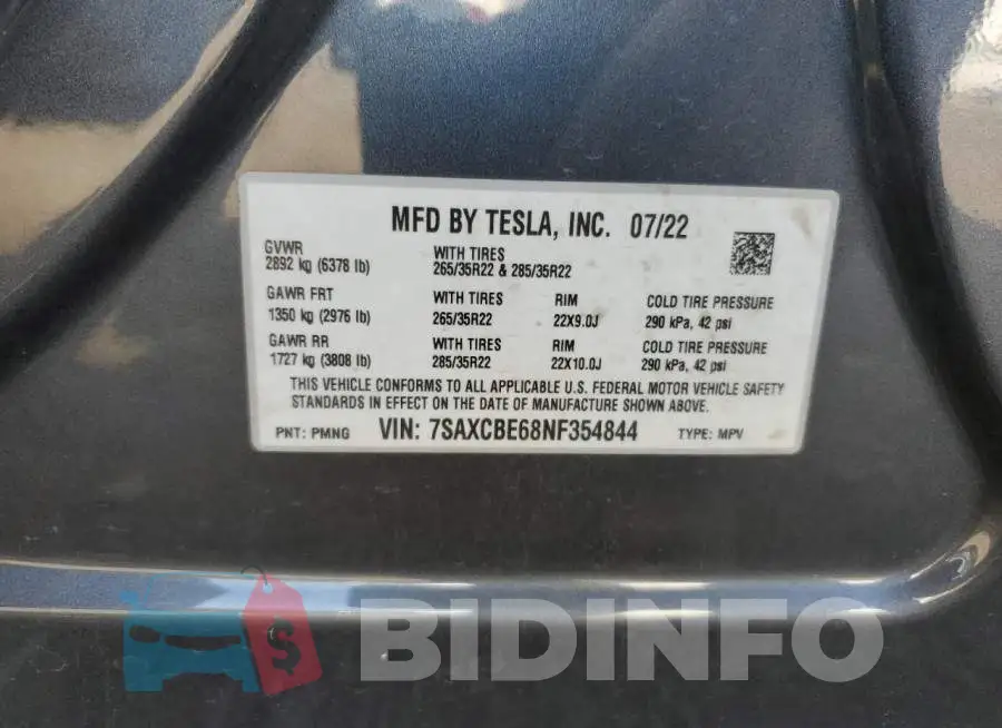 7SAXCBE68NF354844 Photo# 14