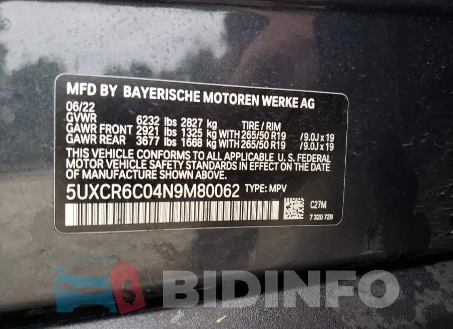5UXCR6C04N9M80062 Photo# 14