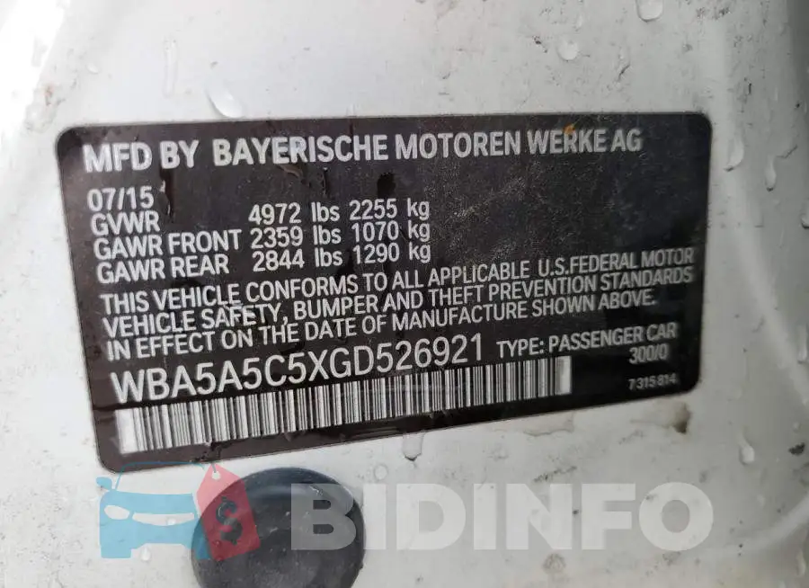WBA5A5C5XGD526921 Photo# 12