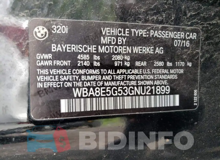 WBA8E5G53GNU21899 Photo# 12