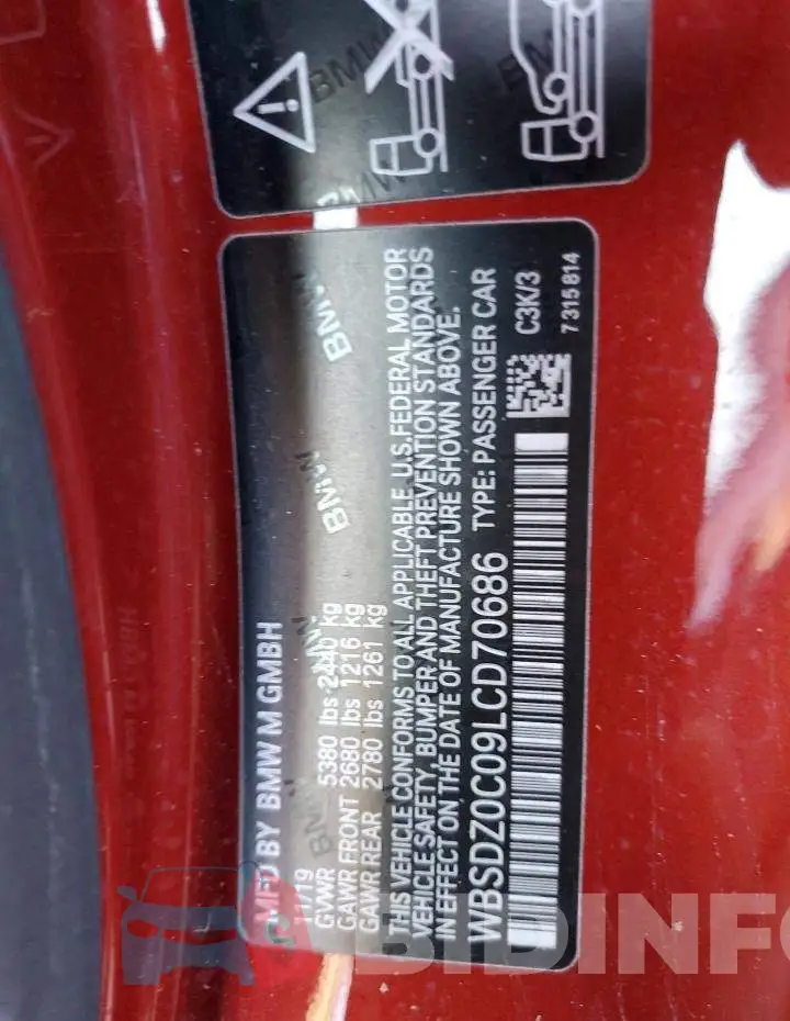 WBSDZ0C09LCD70686 Photo# 10