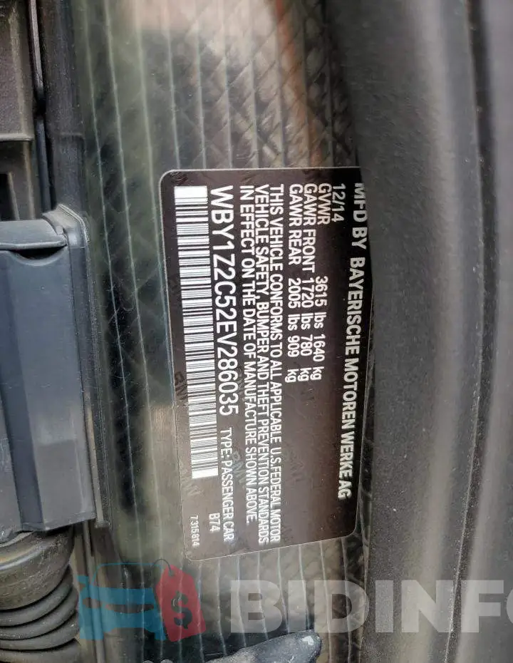 WBY1Z2C52EV286035 Photo# 12
