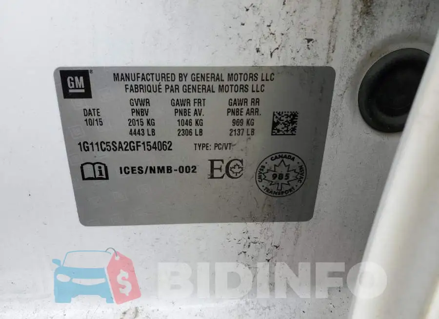 1G11C5SA2GF154062 Photo# 13