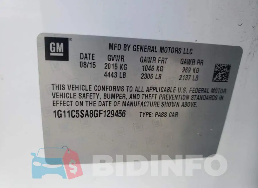1G11C5SA8GF129456 Photo# 13