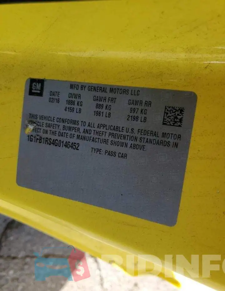 1G1FB1RS4G0146452 Photo# 12