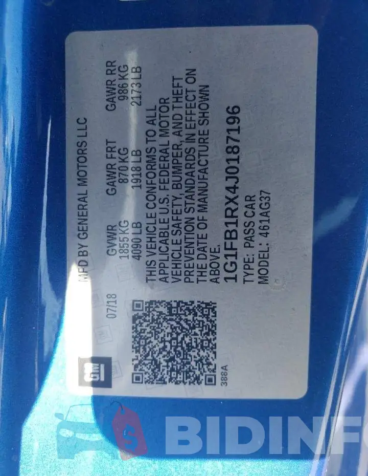 1G1FB1RX4J0187196 Photo# 12
