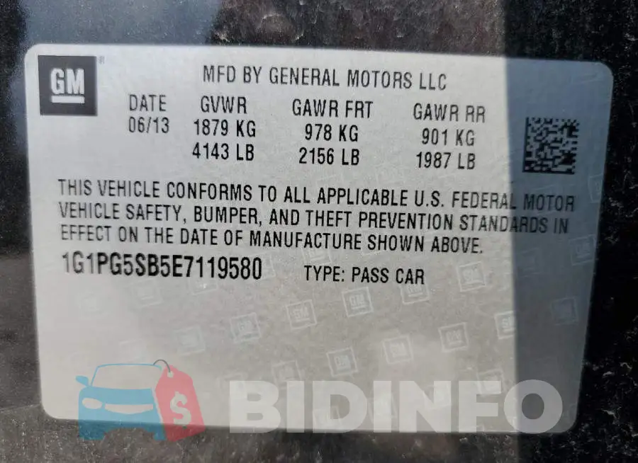 1G1PG5SB5E7119580 Photo# 12
