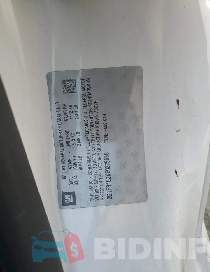2G1FB1E3XE9275636 Photo# 12
