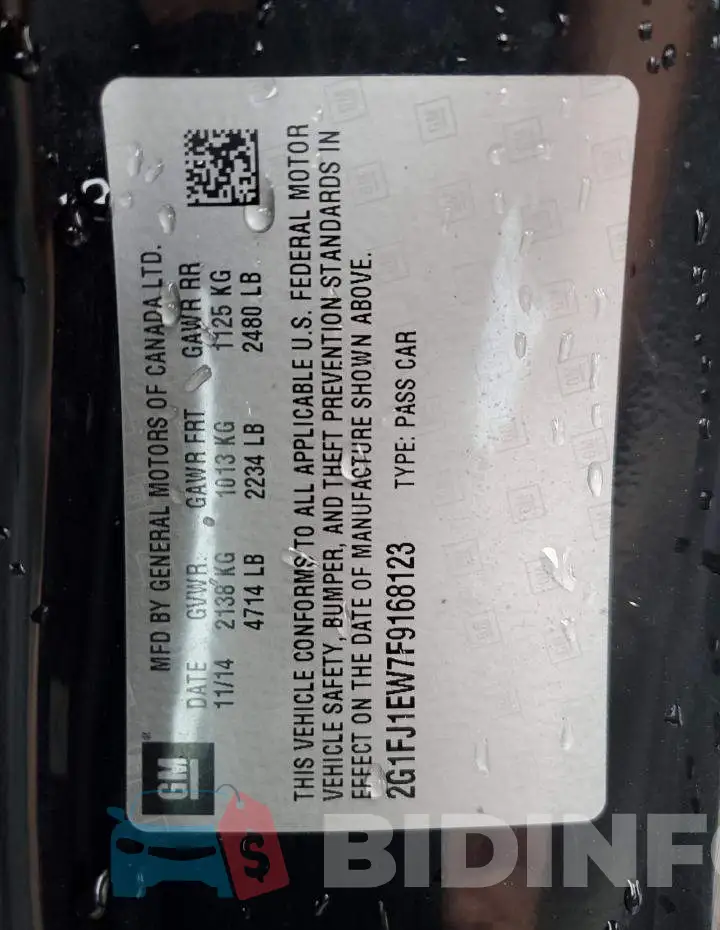 2G1FJ1EW7F9168123 Photo# 12