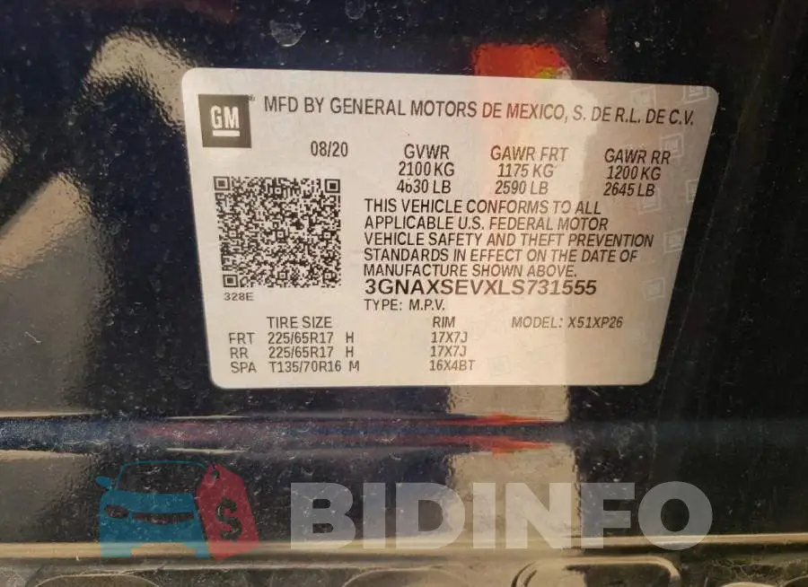 3GNAXSEVXLS731555 Photo# 12