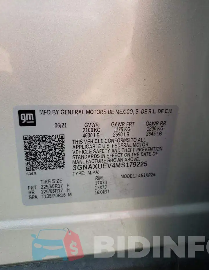 3GNAXUEV4MS179225 Photo# 12