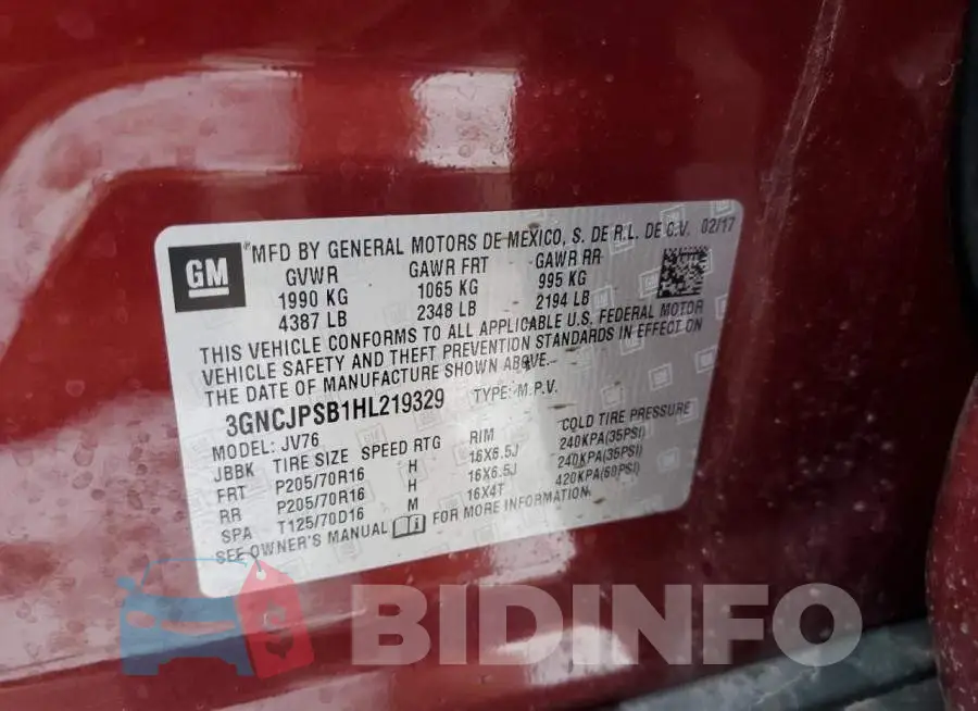 3GNCJPSB1HL219329 Photo# 13