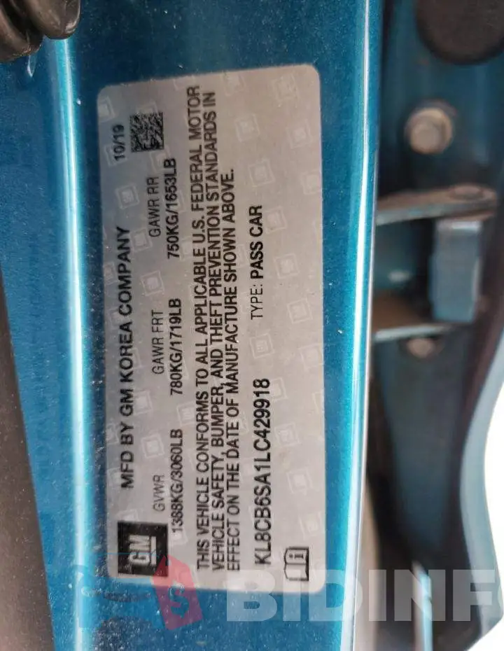 KL8CB6SA1LC429918 Photo# 13