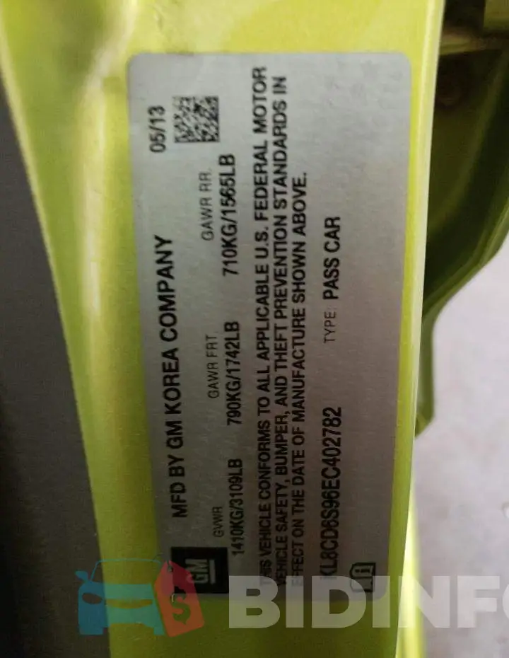 KL8CD6S96EC402782 Photo# 12