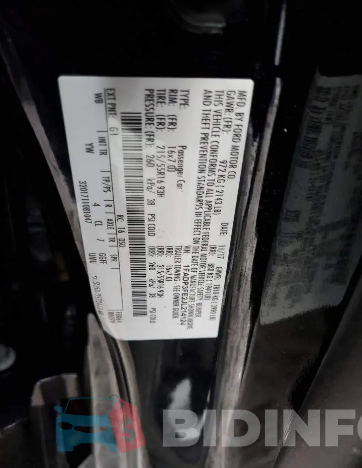 1FADP3FE2JL214124 Photo# 12