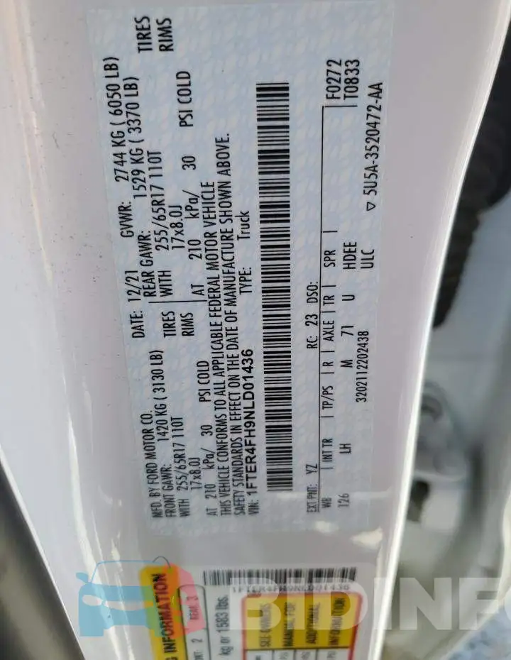 1FTER4FH9NLD01436 Photo# 12