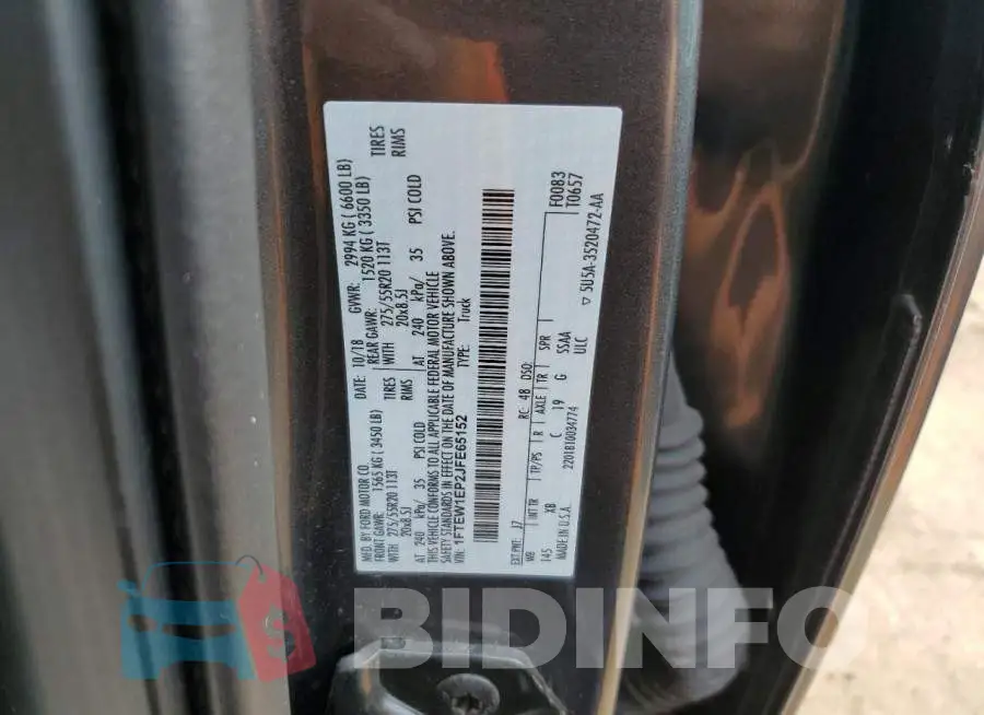 1FTEW1EP2JFE65152 Photo# 12