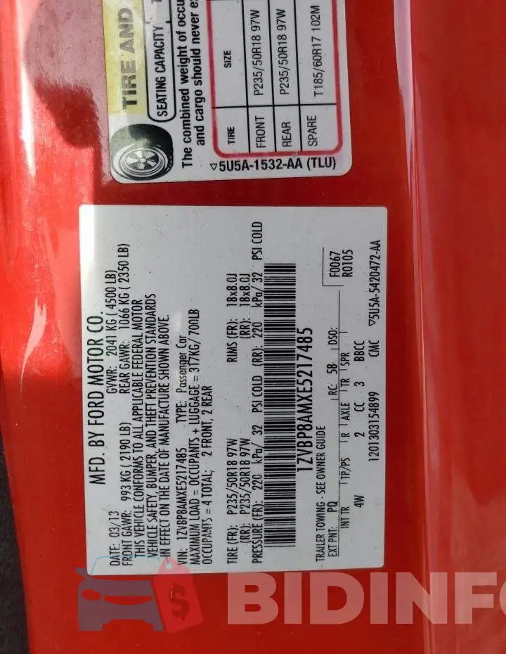 1ZVBP8AMXE5217485 Photo# 12