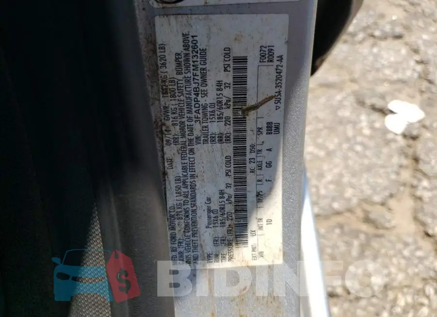 3FADP4BJ7FM132601 Photo# 12