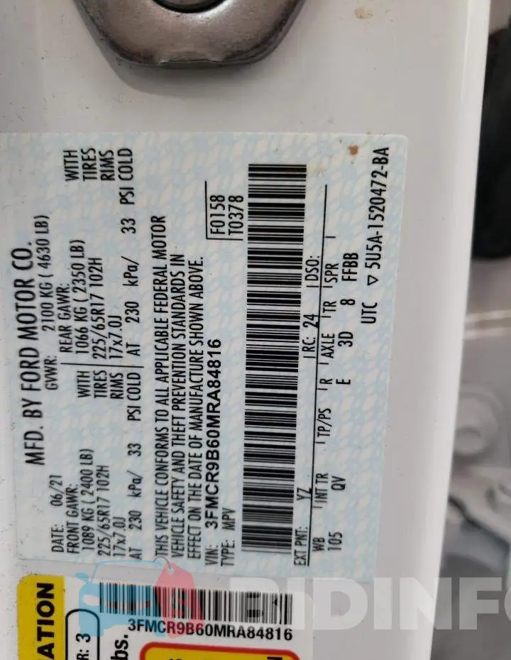 3FMCR9B60MRA84816 Photo# 12