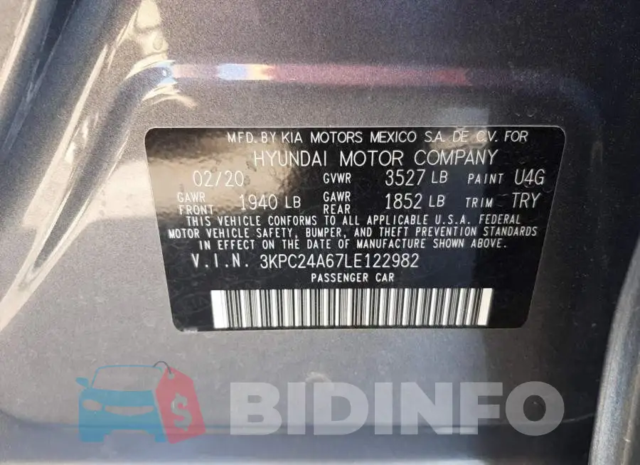 3KPC24A67LE122982 Photo# 12