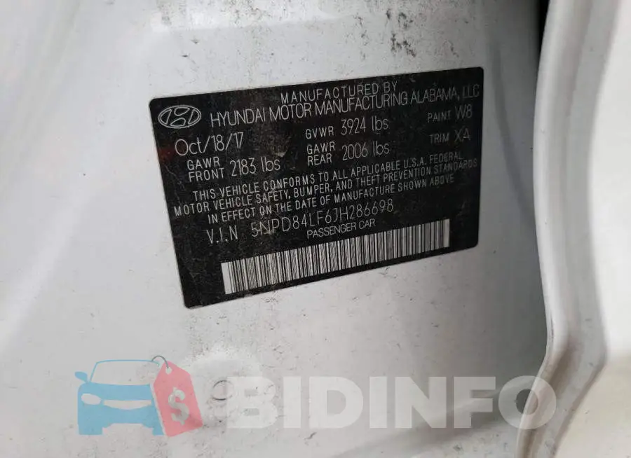 5NPD84LF6JH286698 Photo# 12