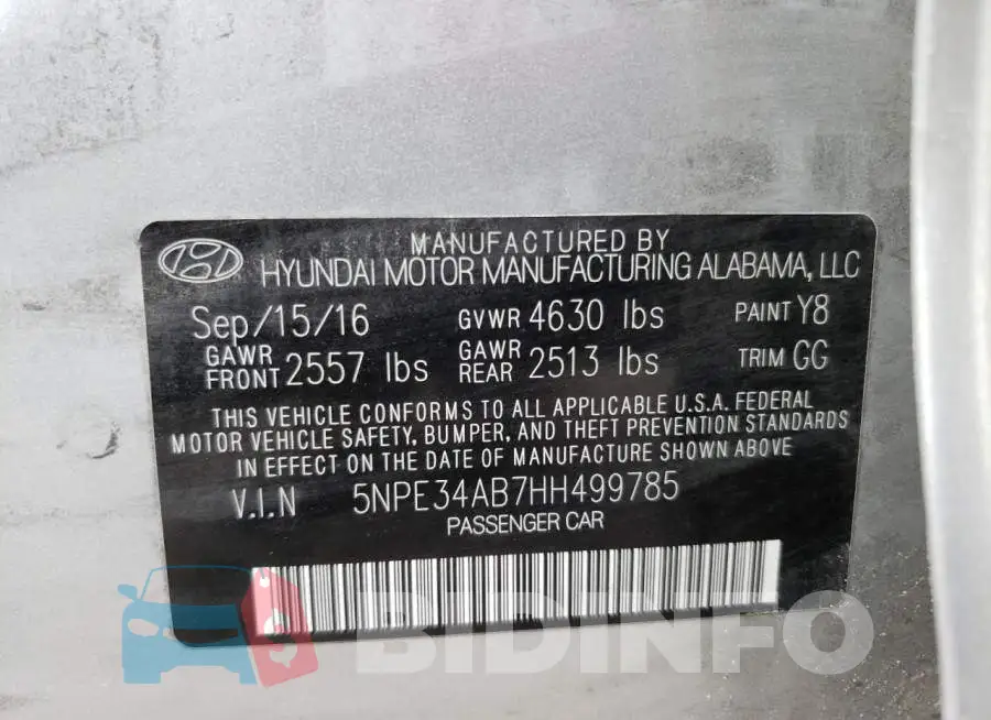 5NPE34AB7HH499785 Photo# 12