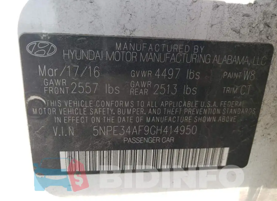 5NPE34AF9GH414950 Photo# 12