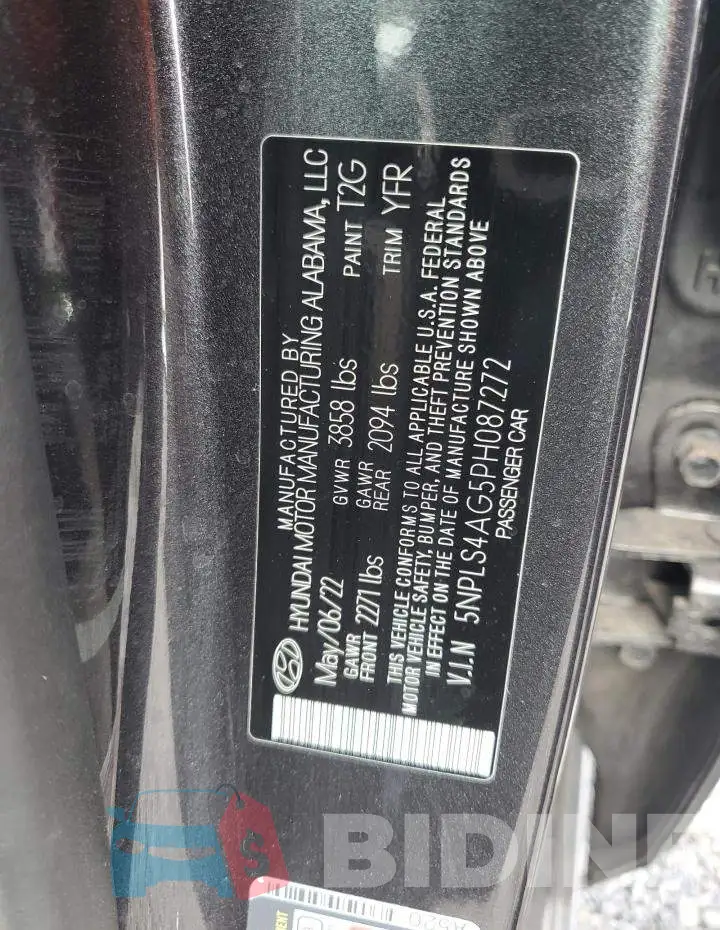 5NPLS4AG5PH087272 Photo# 12