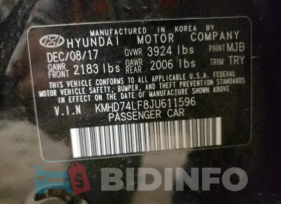 KMHD74LF8JU611596 Photo# 13