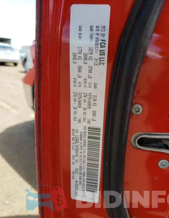 1C6RR6LT0FS650702 Photo# 12