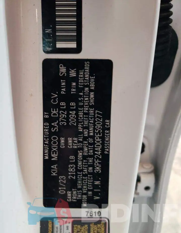 3KPF24AD0PE590277 Photo# 12