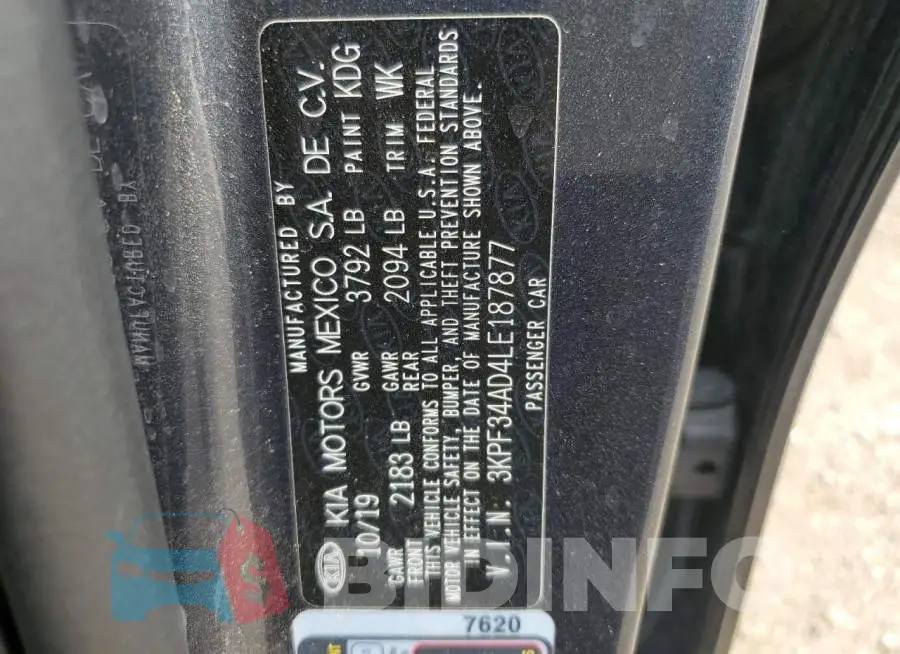 3KPF34AD4LE187877 Photo# 12
