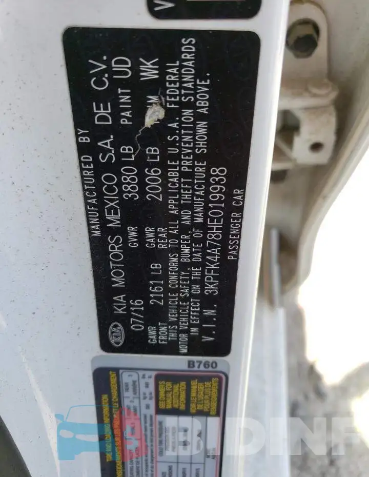 3KPFK4A78HE019938 Photo# 12