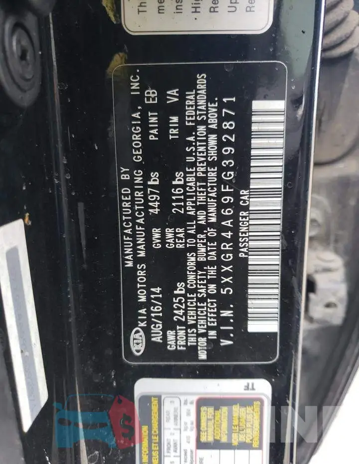 5XXGR4A69FG392871 Photo# 12