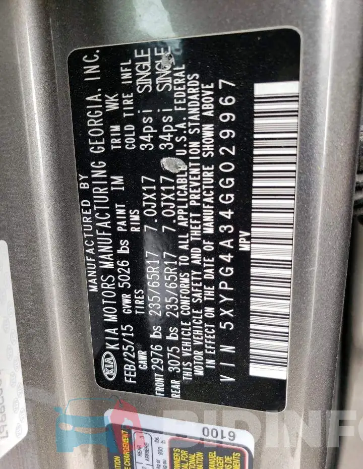 5XYPG4A34GG029967 Photo# 12
