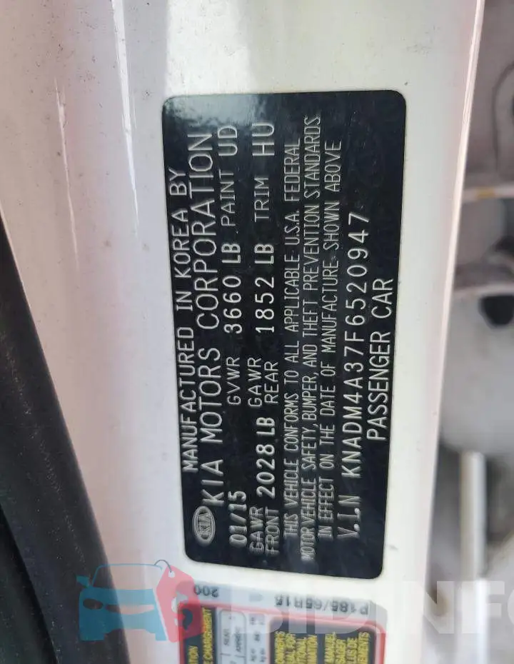KNADM4A37F6520947 Photo# 12