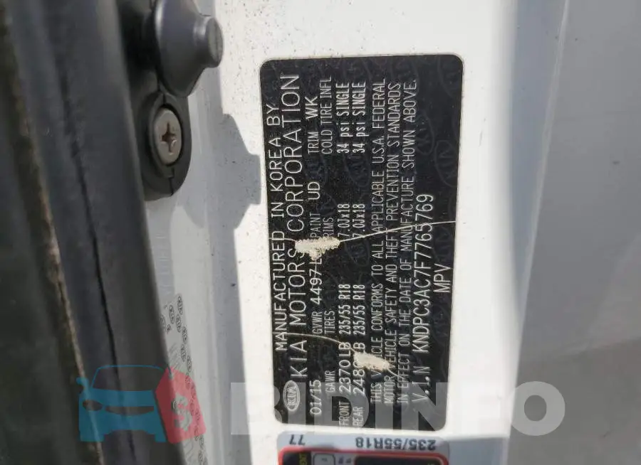 KNDPC3AC7F7765769 Photo# 13