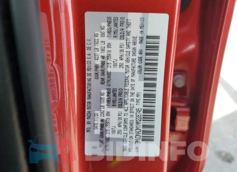3MVDMADM1MM228745 Photo# 13