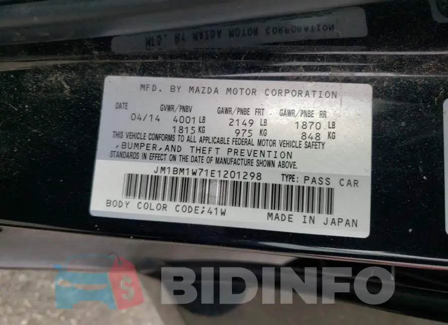 JM1BM1W71E1201298 Photo# 12