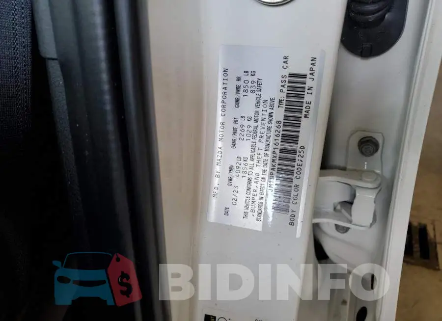 JM1BPAKMXP1616268 Photo# 12